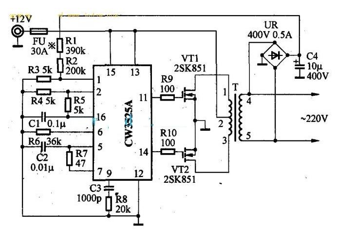 220v转12v电源自制——220v转12v电源转换器